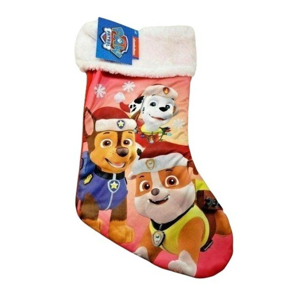 Paw Patrol Nickelodeon Childrens red puppy‎ dog Christmas Stocking